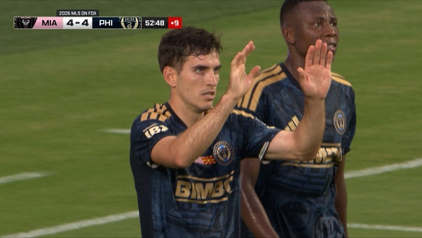 Philadelphia's Milan Iloski completes hat trick from the spot, leveling the score 4-4 vs Inter Miami