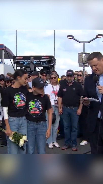 A moment of silence for Kyle Busch before the Coca-Cola 600 at Charlotte  