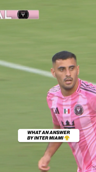 The unselfish play from Messi puts Inter Miami CF on the board
