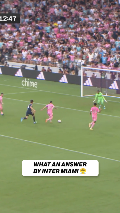 The unselfish play from Messi puts Inter Miami on the board! 🔥🔥🔥