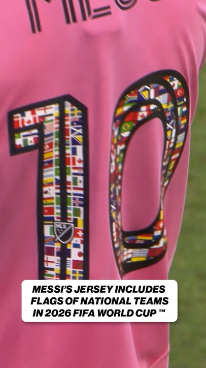 Messi's Inter Miami jersey last night ahead of the 2026 FIFA World Cup™ 🔥