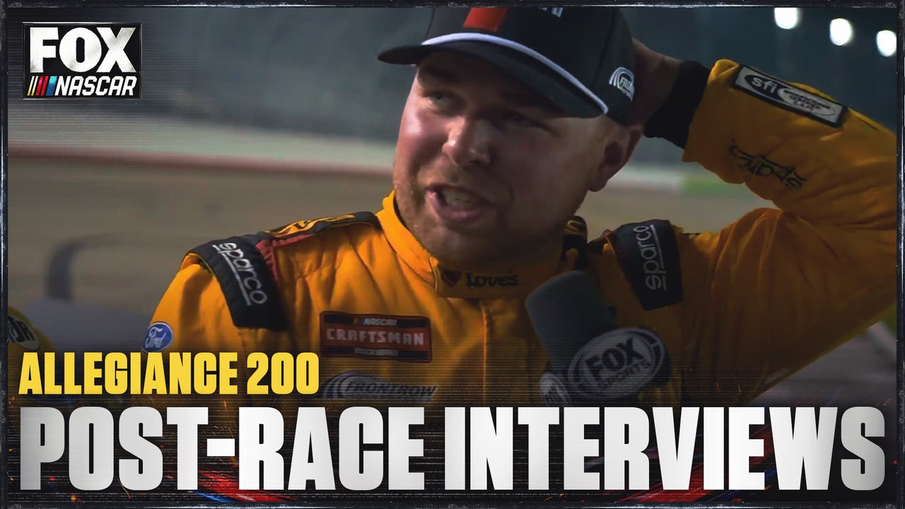 Layne Riggs, Rajah Caruth, & more post-race interviews from Allegiance 200 🏁 NASCAR on FOX