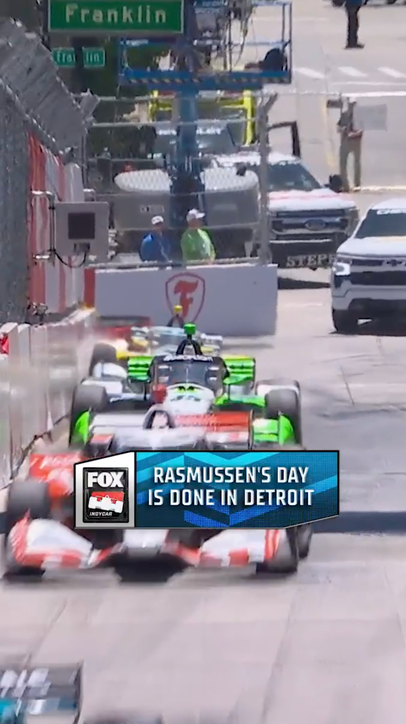 An early exit for Christian Rasmussen on the Streets of Detroit.