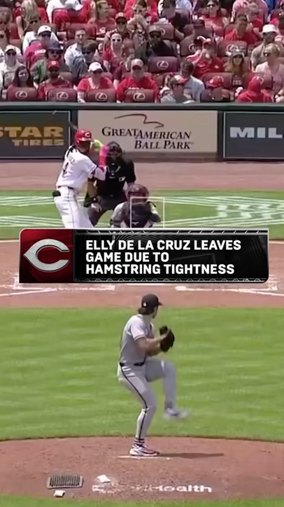 Elly De La Cruz exits early after an apparent injury 😳