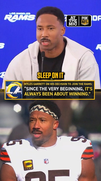Myles Garrett discussed his decision to leave Cleveland and how much love he has for the city 🫶