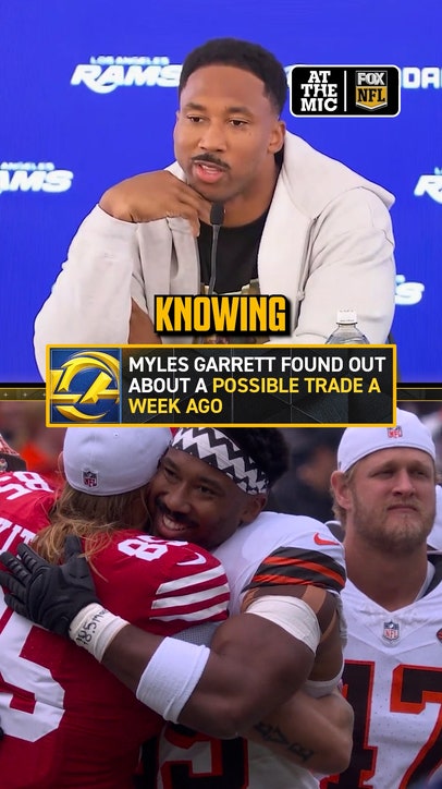 Myles Garrett shares when he found out he was headed to LA, and his first reaction to the blockbuster trade 😲