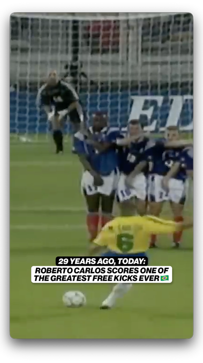 On this day in 1997, Roberto Carlos mastered physics on this free kick 😳