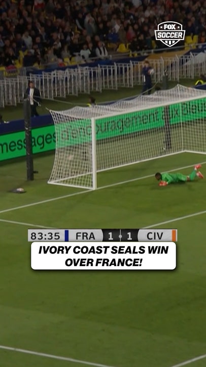 Ivory Coast with the UPSET over France 