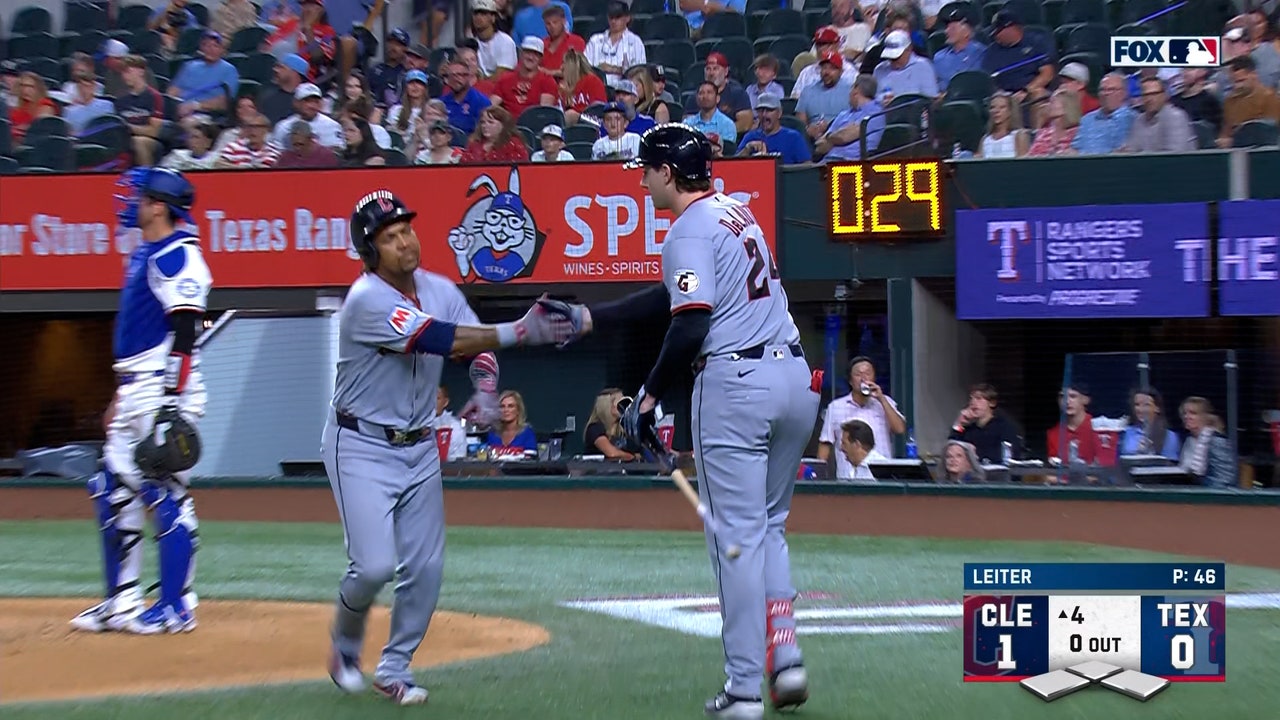 José Ramírez smashes solo home run to give Guardians lead over Rangers
