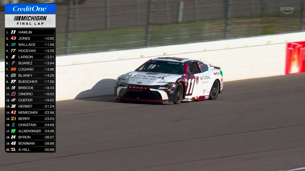 FINAL LAPS: Denny Hamlin wins FireKeepers Casino 400 at Michigan International Speedway  🏁 NASCAR on FOX
