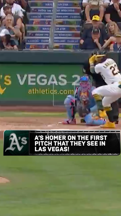Shea Langeliers gets the fans in Las Vegas hyped with this 483 foot shot! 🤯🤯