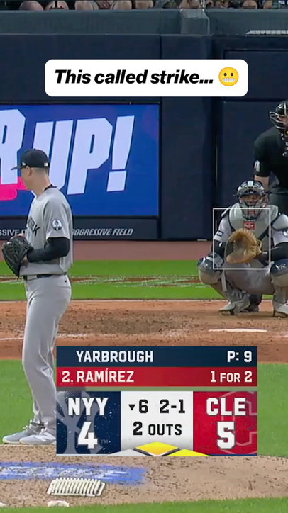 Oof... This called strike against José Ramírez