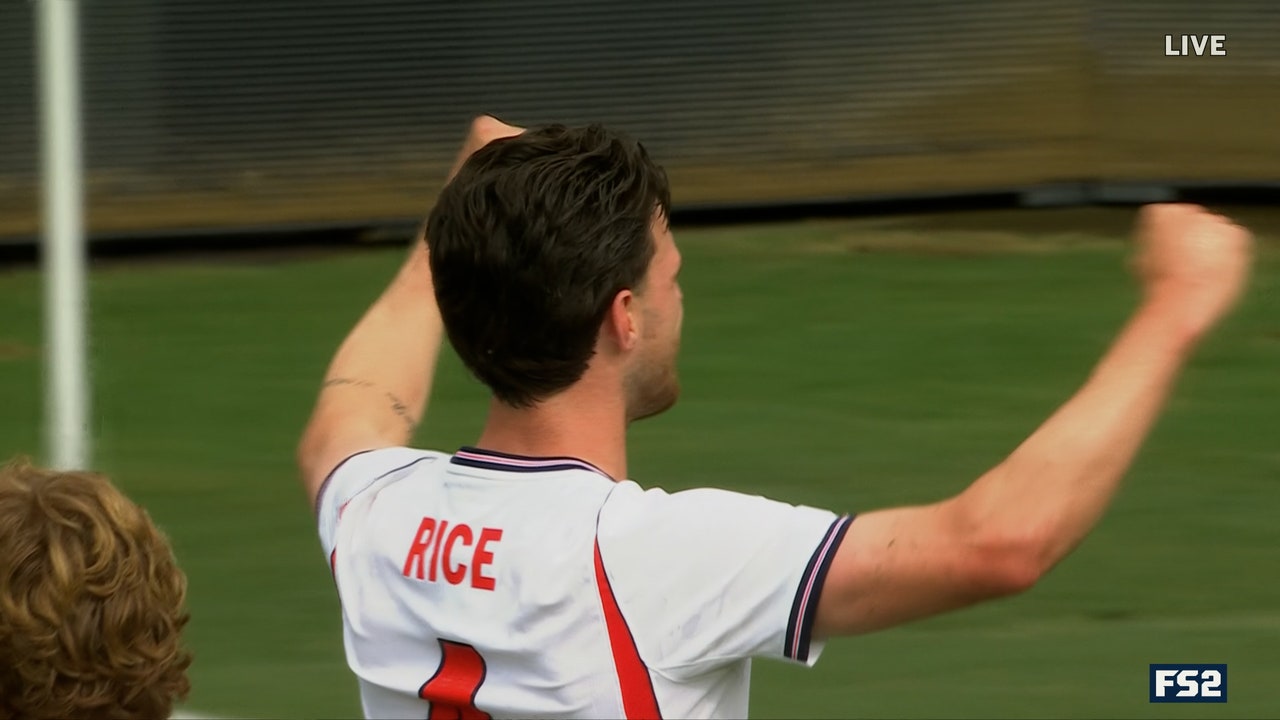 Declan Rice scores in 10' to give England a lead over Costa Rica