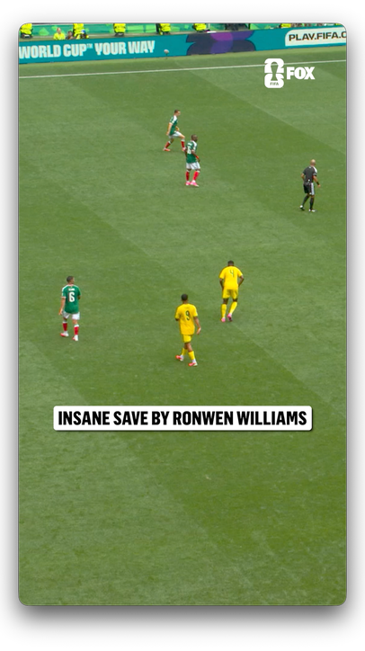Ronwen Williams laid ALL THE WAY OUT  Sponsored by @Visa #FIFAWorldCup
