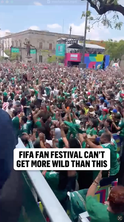 Mexico fans are on another LEVEL 