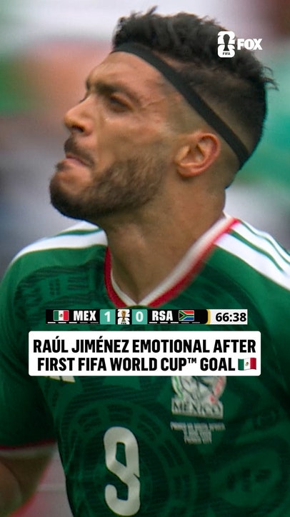 An emotional moment as Raúl Jiménez finds his elusive first FIFA World Cup goal