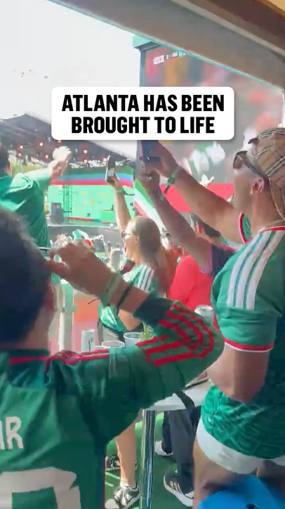 Mexico fans couldn't get enough at the FIFA Fan Festival in Atlanta