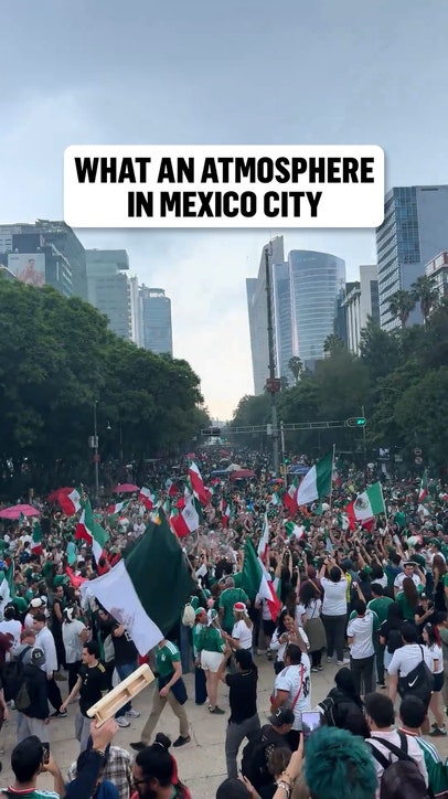 Mexico City is living the dream after their opening match victory 🇲🇽