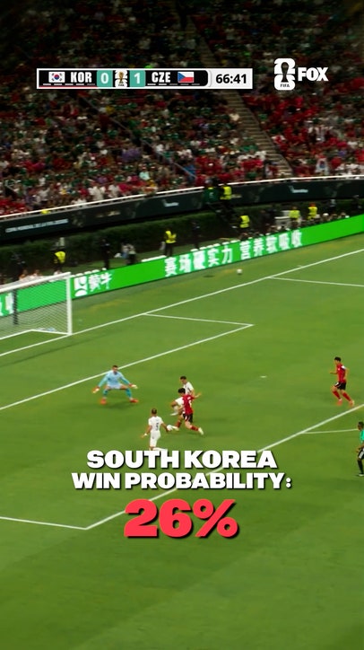 South Korea's win probability went crazy at the end of the game