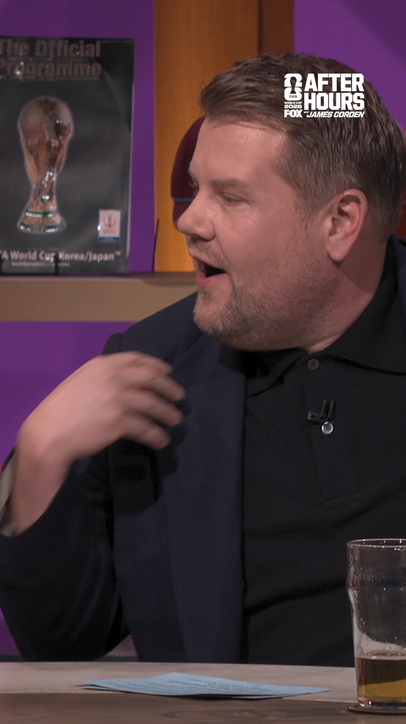 Wait, who’s chatting up James Corden’s mom? 🤔