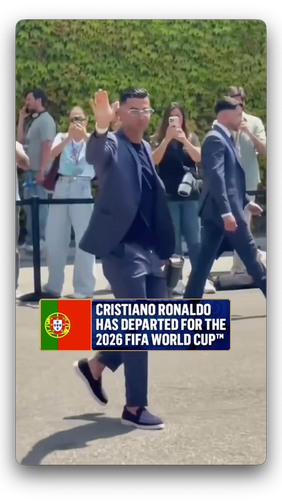 Ronaldo is suited up and ready for the United States