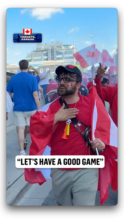 It's all love between Bosnian and Canadian fans