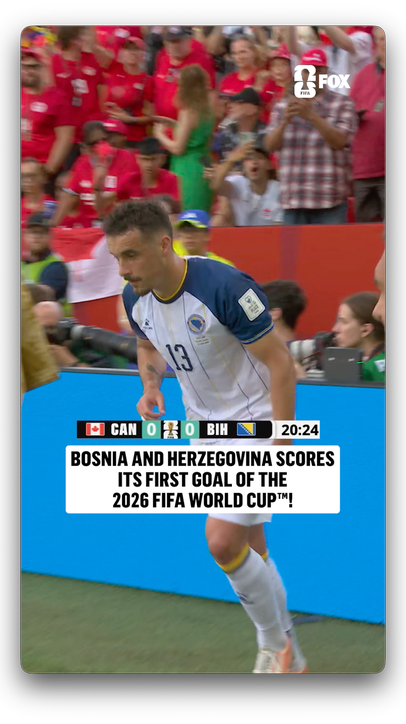 Jovo Lukić scores his first international goal and what a time to do it in the FIFA World Cup 🇧🇦