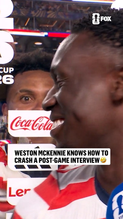 This Weston McKennie postgame moment 🤣
