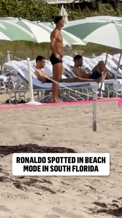 Ronaldo basking in the South Florida sun ☀️