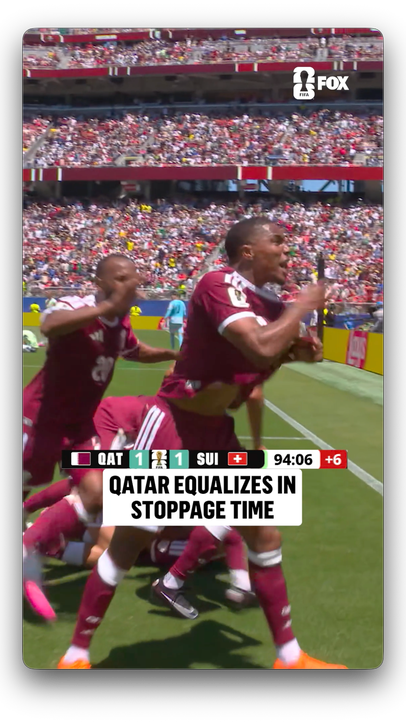 LATE DRAMA 🇶🇦  Qatar finds the equalizer against Switzerland in STUNNING fashion