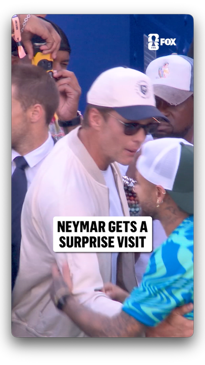 @Tombrady and @Travisscott came out to see Brazil and @neymar