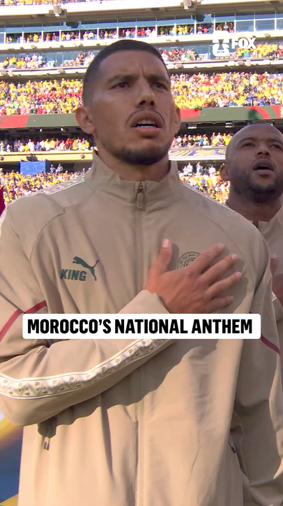 Morocco hears its national anthem for the first time at the 2026 FIFA World Cup™ 🇲🇦