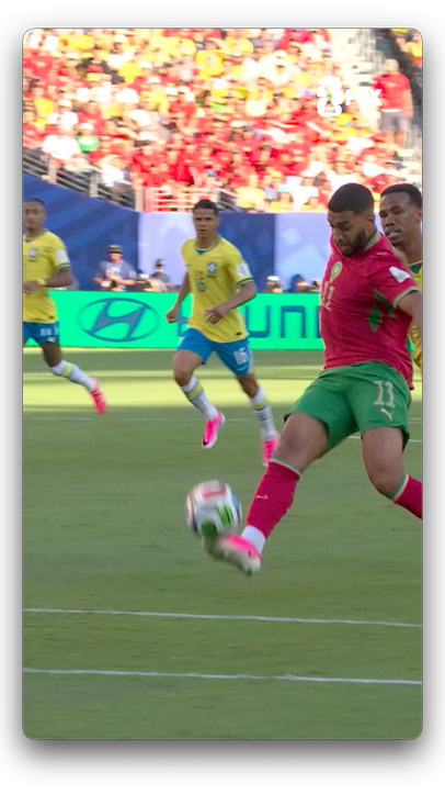 MOROCCO SCORES ITS FIRST GOAL OF THE 2026 FIFA WORLD CUP! 🇲🇦