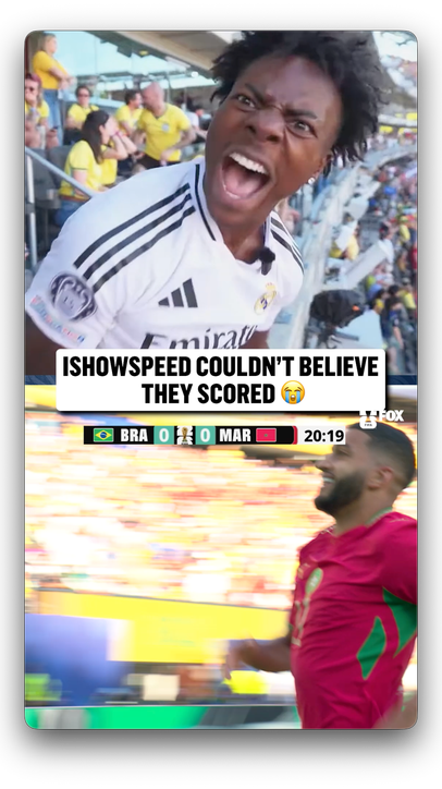 Morocco's opening goal left @Ishowspeed SPEECHLESS 🇲🇦