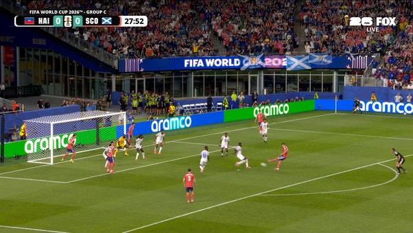 John McGinn scores Scotland’s first goal of 2026 FIFA World Cup™, taking lead over Haiti