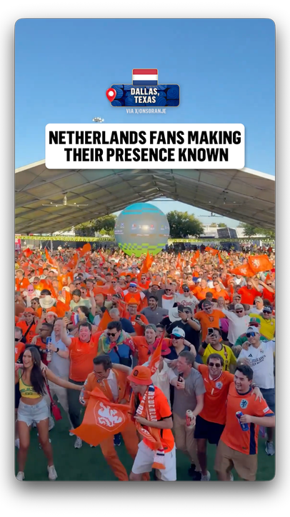 Dutch take over in Dallas ahead of their opener tomorrow 🇳🇱 (via X/OnsOranje)