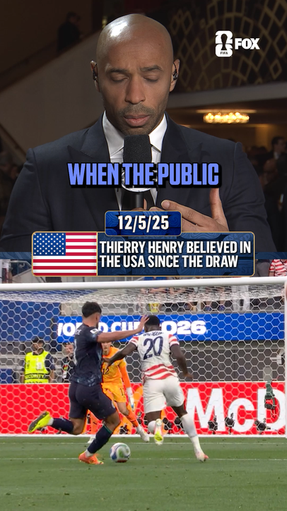 One of us 🇺🇸  Thierry Henry spoke on his belief in the @USMNT during the FIFA World Cup draw back in December