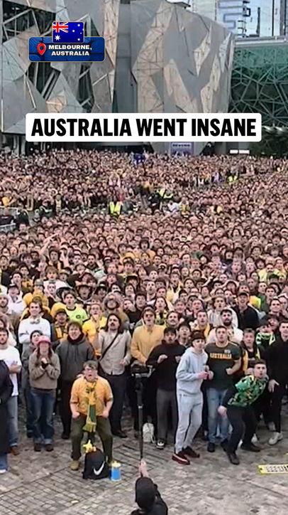 ABSOLUTE SCENES in Melbourne when Australia beat Türkiye 🇦🇺