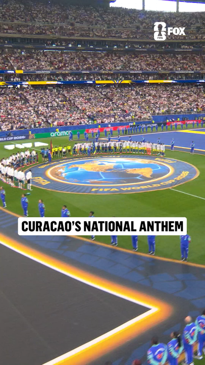 Curaçao’s national anthem plays for the first time ever at the FIFA World Cup 🇨🇼