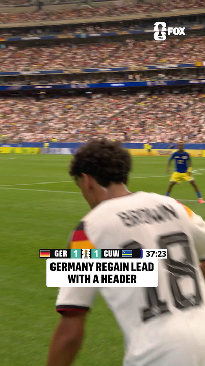 Schlotterbeck heads home his first-ever international goal for Germany 🇩🇪
