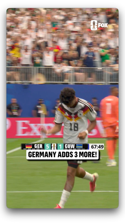 The goals kept coming for Germany 🇩🇪