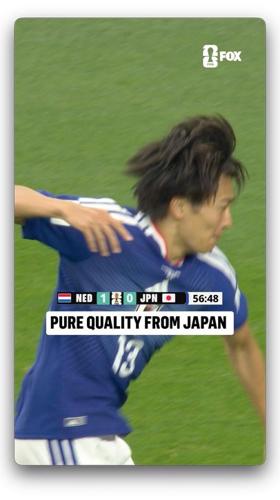 Nakamura scores the first goal of the tournament for Samurai Blue 🇯🇵