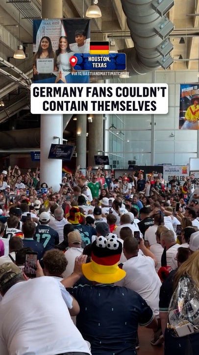 The energy of the Germany fans for their opening match 🇩🇪