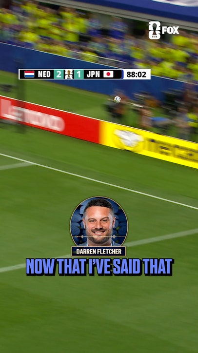 Just before the corner kick was taken, Darren Fletcher predicted a goal for Japan if they didn't go short 🤯