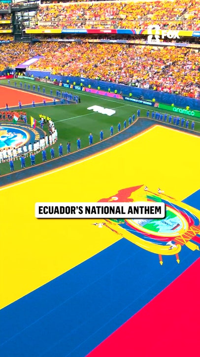 Ecuador hears its national anthem played for the first time at the 2026 FIFA World Cup™