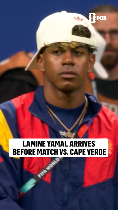 18-year-old superstar Lamine Yamal has arrived ahead of Spain vs Cape Verde 🇪🇸