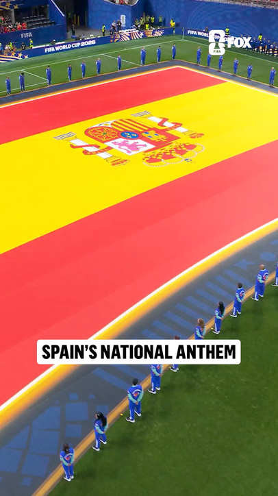 Spain’s national anthem plays for the first time at the 2026 FIFA World Cup 🇪🇸
