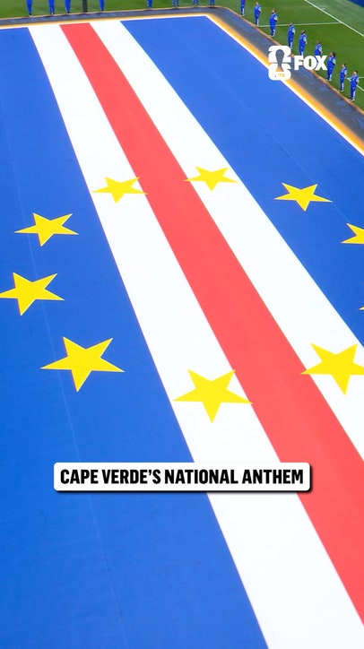 Cape Verde's national anthem is heard for the first time ever at a FIFA World Cup 🇨🇻