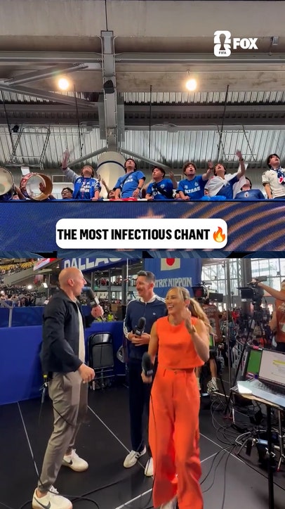 Melissa Ortiz, Brad Guzan and Sacha Kljestan were LOVING the energy at Japan-Netherlands