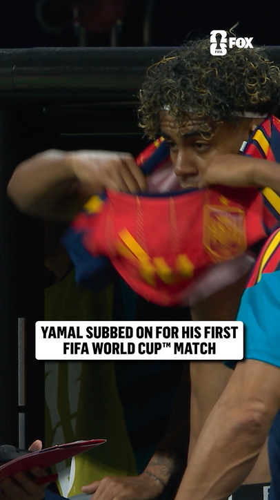 18-year-old Spanish superstar Lamine Yamal makes his FIFA World Cup debut 🇪🇸
